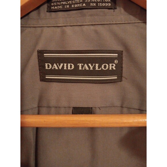 David Taylor Men's Long Sleeve Dress Shirt L - Picture 2 of 5